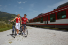 Biking by train